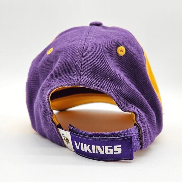 Minnesota Vikings Strapback Hat NFL Equipment Football Dad Cap Embroidered VTG - Picture 5 of 7